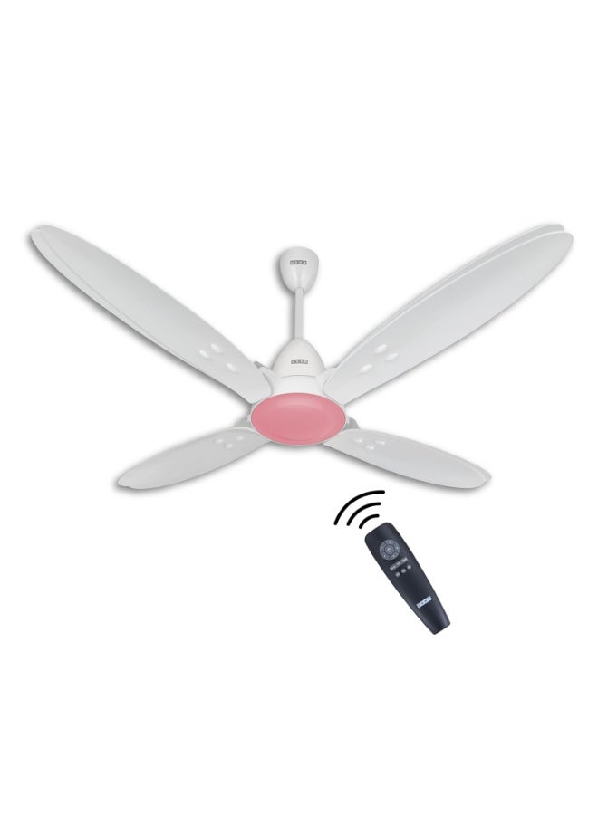 أوشا USHA New Bloom Series Lily Nova (Inspired by Lily) 4-Blade BLDC Ceiling Fan with Bi-Directional Feature | Sleep/Boost/Timer Modes | RF Remote | Dust-Resistant | Whisper-Quiet (White & Light Pink) - Image 2